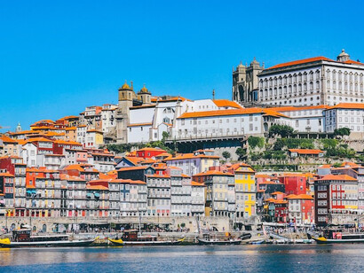 Porto, Portugal: white buildings grace the waterfront