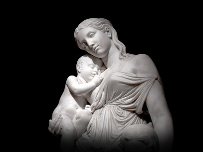 Figura de Diana, deidad del parte por Lorenzo Bartolini