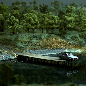 John Wood and Paul Harrison, Car/Lake, 2014, Single channel HD video [still], Courtesy of Carroll / Fletcher, Copyright © the Artists