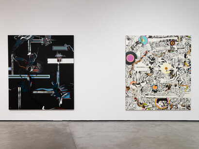 Fiona Rae, Vista, vista de exhibición. Cortesía del Es Baluard Museu d’Art Modern i Contemporani