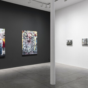Philippe Cognée, Éclats, vue d'exposition. Avec l'aimable autorisation de Templon