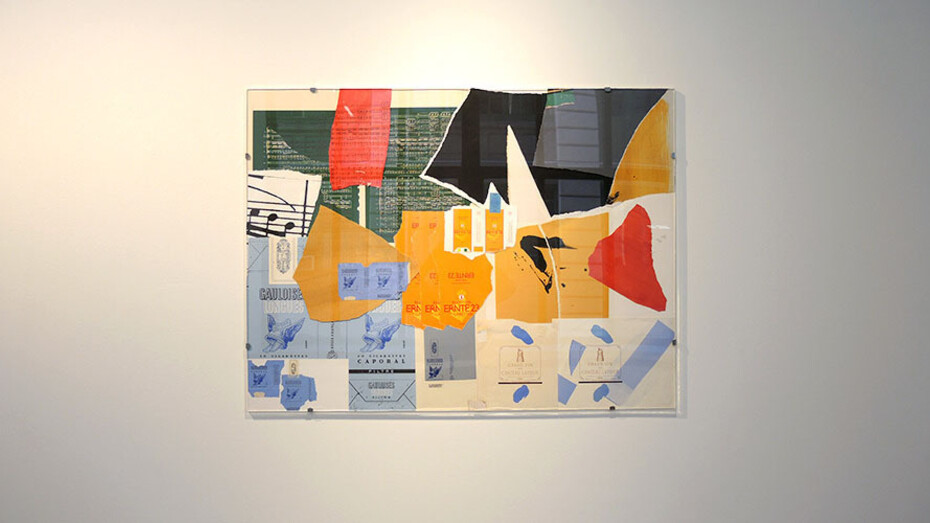 Installation of Motherwell's collage materials. Courtesy of the Dedalus Foundation Archives.