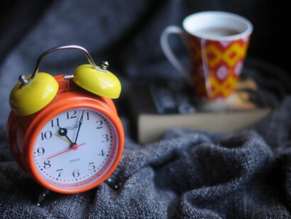 Maybe you don’t set an alarm at the beginning of the day because that’s what you’d do on your normal vacation