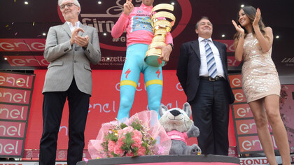 Vincenzo Nibali vincitore del Giro d'Italia