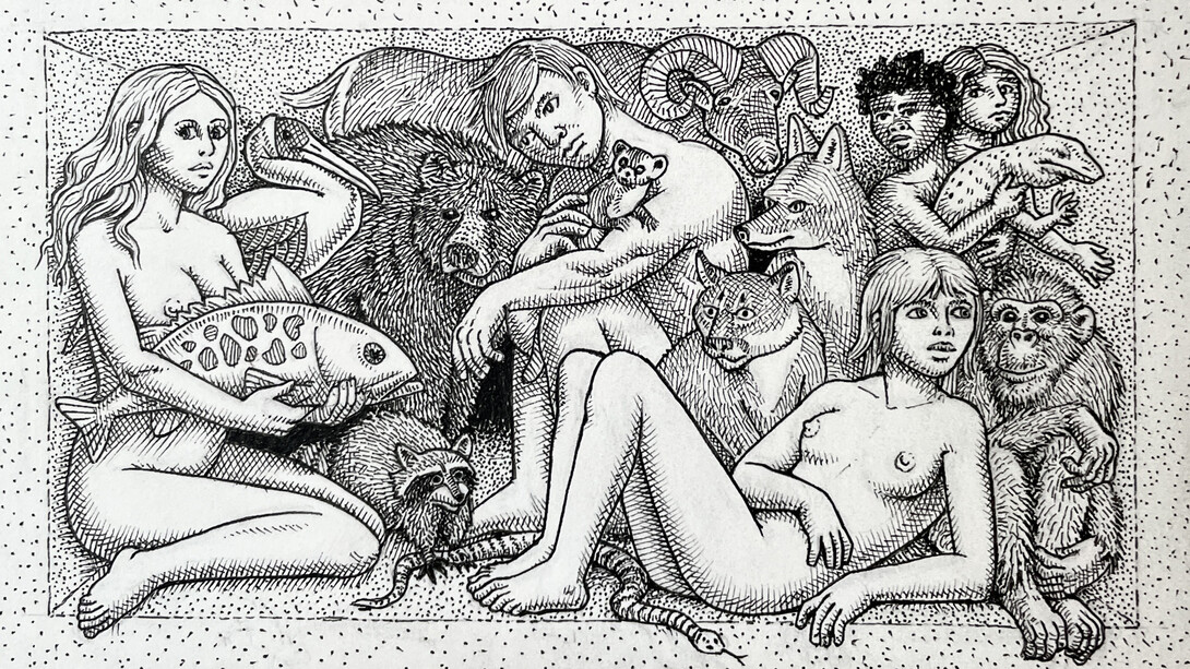 Guy Colwell, Animal box, 2023. Courtesy of La Luz de Jesus Gallery