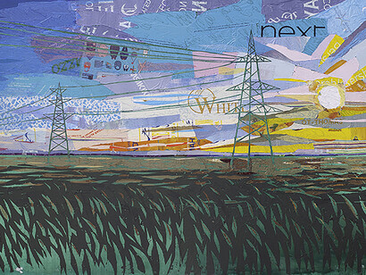 Everyday Aul, Plastic bags, polycarbonate, 150X210 cm, 2017