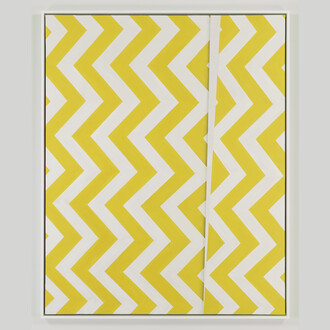 Gibb Slife, Untitled (Zig Zag), 2014, oil on canvas, 60 x 48 inches