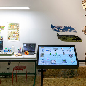 Andalucía laboratorio de biodiversidad, vista de exhibición. Cortesía de Casa de la Ciencia