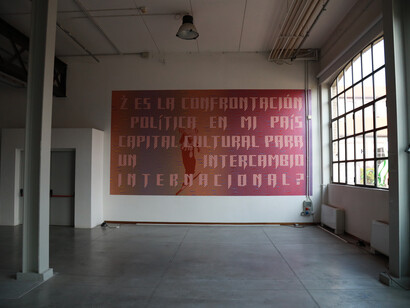 Luis Gómez Armenteros, Comanche (The enemy of everyone), exhibition view. Courtesy of Fabbrica del Vapore and The Place 