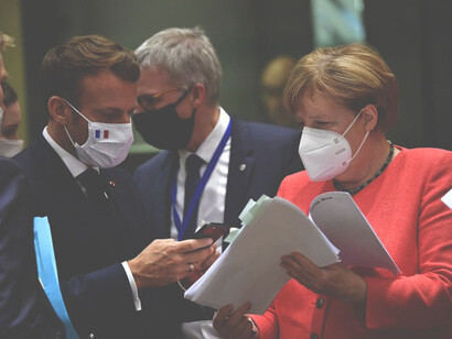 The 750 billion euros will be given in credits  and grants 