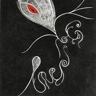 Donato Di Zio: _Pelagocentocinquantaquattro_, 2007; Mischtechnik, 70 x 70 cm.  

