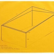 Donald Judd, Untitled, 1970, Black marker on yellow paper, 55,9 x 43,2 cm, 22 x 17 inches,
64,5 x 76,2 x 3,9 cm (framed), 30 x 25 3/8 x 1 1/2 inches (framed), © Judd Foundation / VG Bild-Kunst, Bonn 2014
Courtesy Sprüth Magers Berlin London
Photo: Stephen White