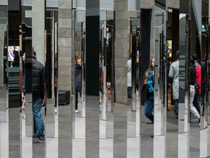 Jeppe Hein, Semicircular space. Courtesy of NGV