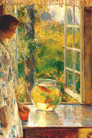 Childe Hassam - Bowl of goldfish