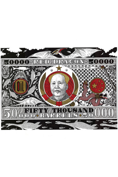 Amanita, Barrels, 2015 India Ink 80x60 cm