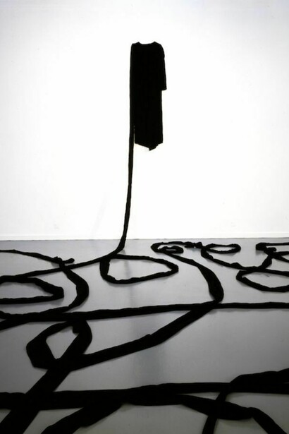 Beverly Semmes, Buried Treasure, 1994. Velvet, Dimensions variable