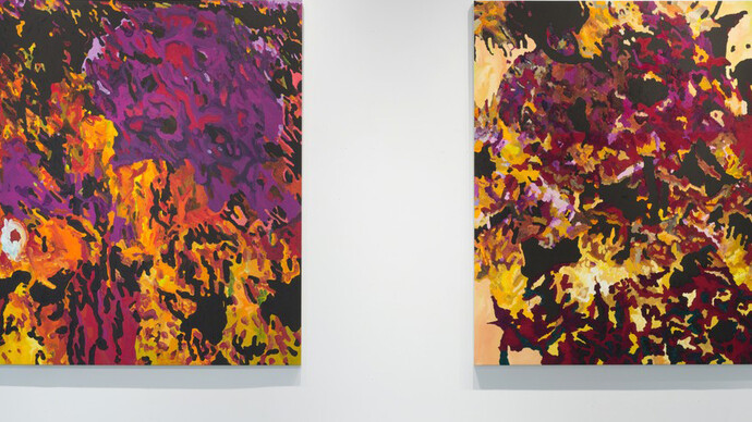 False Indigo, Exhbition view. Courtesy of Proto Gallery