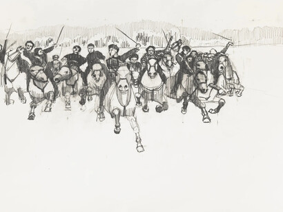 Pamela Phatsimo Sunstrum, Charge I, 2025. Courtesy of Galerie Lelong