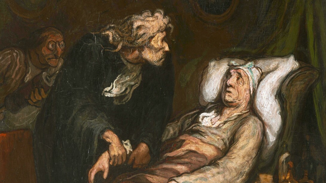 «En enfermo imaginario», por Honoré Daumier