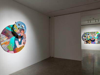 Patrick Quarm, Phantoms in familiar terrains, exhibition view. Courtesy of Albertz Benda Gallery