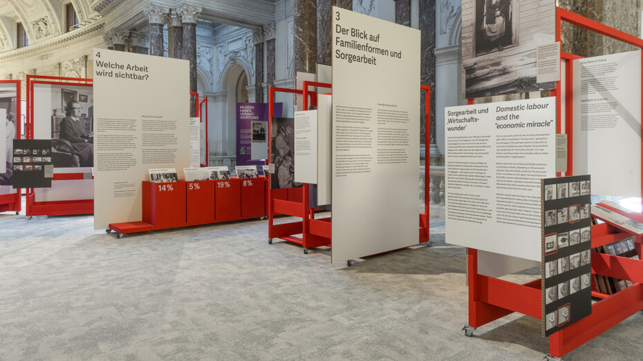 Alles arbeit. Frauen zwischen erwerbs- und sorgetätigkeit, fotoarchiv blaschka 1950–1966, Ausstellungsansicht. Mit freundlicher genehmigung des Haus der Geschichte Österreich