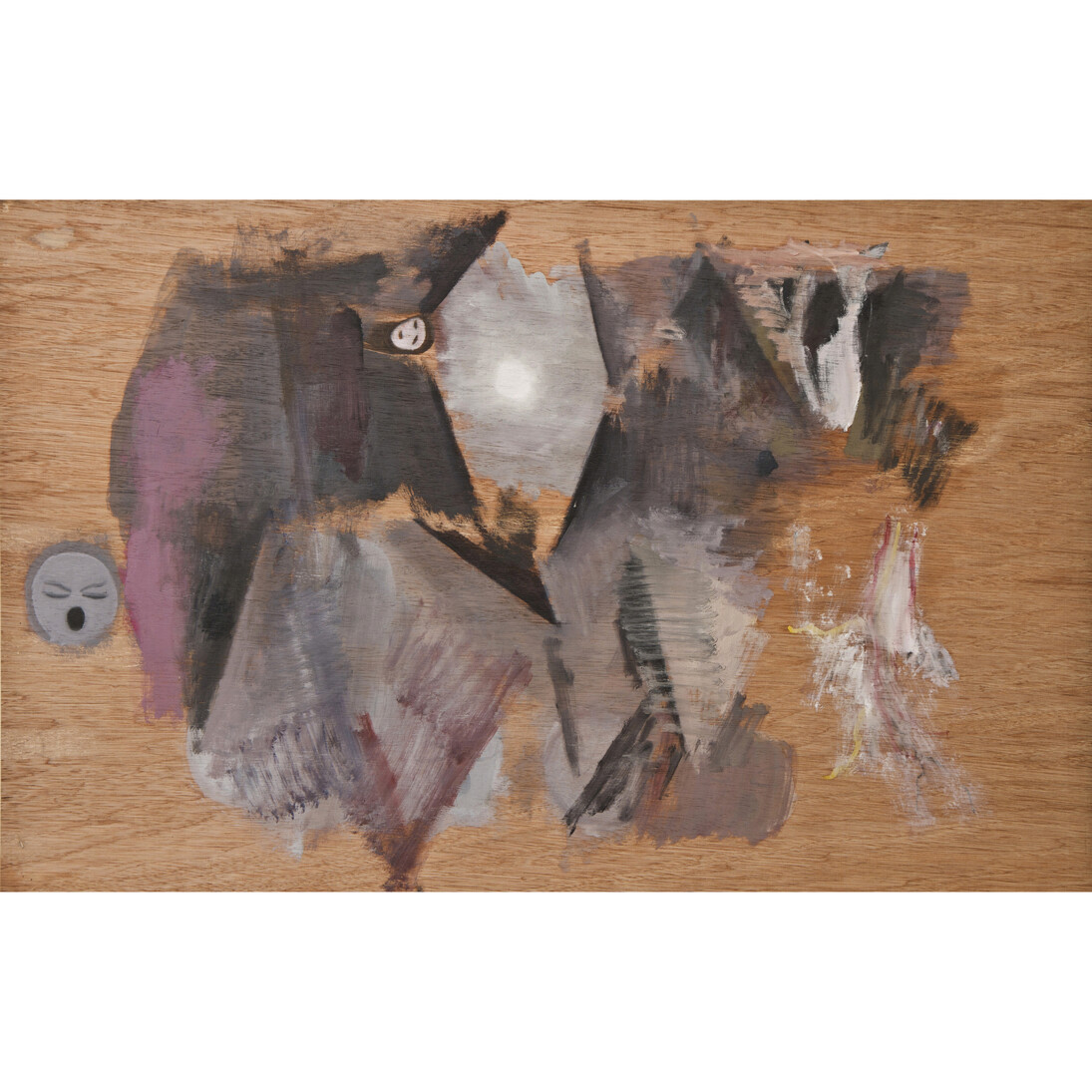 Guillermo Kuitca, Sin título (Madera 1), 2013, Óleo sobre madeira, 53,5 x 85 cm. Photo: Cortesia do artista, da Galeria Fortes Vilaça e da Mendes Wood DM