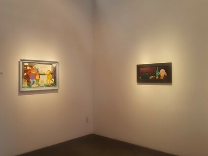 Roast Hoggmann. The World is Flat, Exhibition view. Courtesy of Craig Krull Gallery 