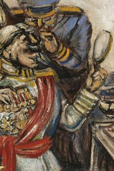 Detalle de "Pomada y perfume", José Clemente Orozco, 1946