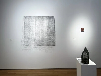 Nancy Koenigsberg, Crossed wires, exhibition view. Courtesy of Nancy Hoffman Gallery