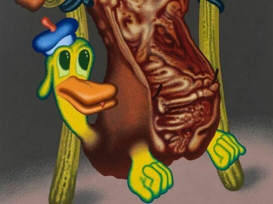Peter Saul, Rembrandt Duck, 2012, Acrylic on canvas, 183 x 183 cm, 72 x 72 in, SAU/P 1, Copyright: VW (VeneKlasen/Werner), Berlin 