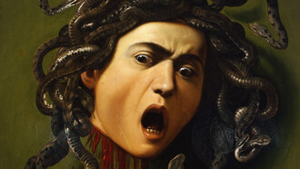 Caravaggio, La cabeza de Medusa, 1597