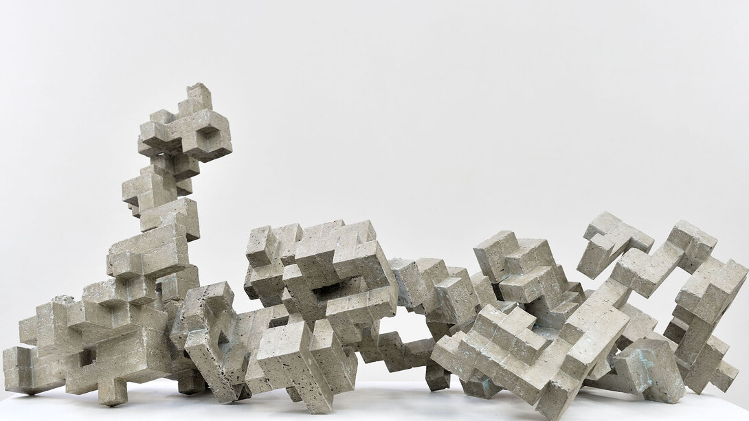 Cheyney Thompson, Broken Volume (10L), 2013, Concrete, 71 x 78.7 x 58 cm / 28 x 31 x 23 inches, Courtesy of Campoli Presti, London / Paris