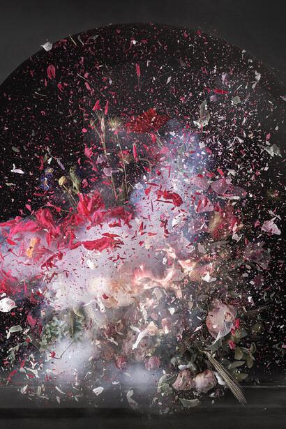Ori Gersht, Untitled 02 (Amalgamation) (detail), 2024. Courtesy of Talley Dunn Gallery