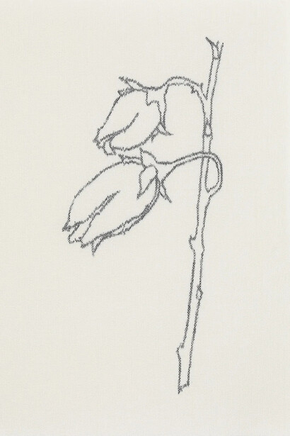 Andrea Donnelly, Treasure #4 warp (detail), 2025. Courtesy of Reynolds Gallery 