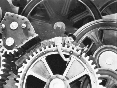 Tempos Modernos (Modern Times ) é um filme de 1936 do cineasta Charles Chaplin