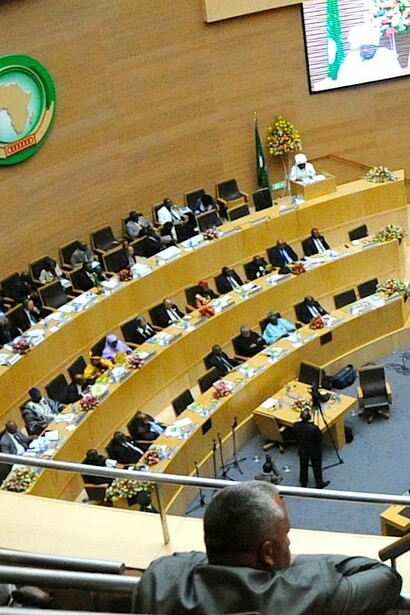 African leaders prepare for African Union Summit, Addis Ababa, Ethiopia, 2013