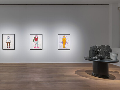 Mike Kelley, Vice anglais, exhibition view. Courtesy of Hauser & Wirth 