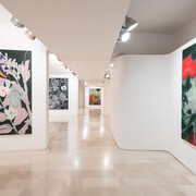 Fuori dalla nostra finestra: i dipinti recenti di Ross Bleckner, 2018-2025, vista della mostra. Per gentile concessione di Galleria Mazzoli 