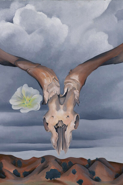 Georgia O’Keeffe, Cabeza de carnero, 1935