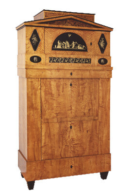 Linen Cupboard Cabinet, 1800-1825HamburgH 204; L 107; W 48 cm