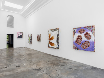 James Richards, Material abstraction, exhibition view. Courtesy of Lowell Ryan Projects Gallery