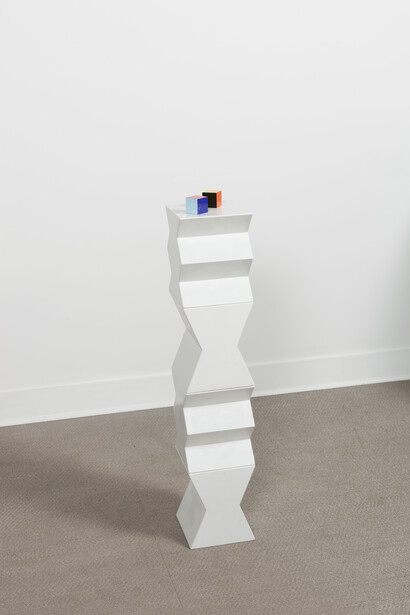 Camilla Løw, New Patterns, 2014, Polished concrete & marble dust, 104.5 x 20 cm, each part 25.3 x 20 x 20 cm