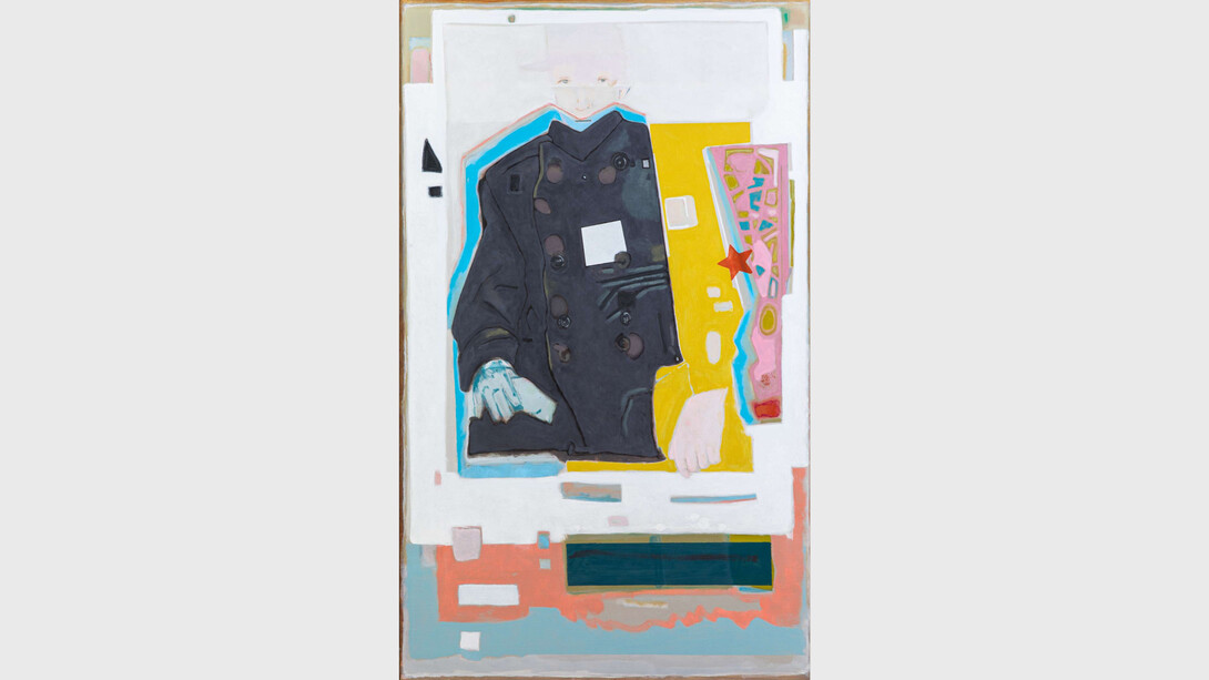 Jean- Michel Alberola, Vladimir Tatlin III, 2023. Huile sur toile, 146 × 89 × 3 cm — 57 1/2 × 35 × 1 1/4 in. Photo: Adrien Millot © Courtesy de l’artiste et Templon, Paris, Droits réservés © ADAGP, 2023