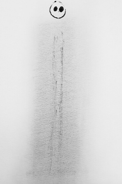 Davide Napoli, Comme si de loin, encre de chine sur papier dessin, 21 x 29,7 cm, 2020