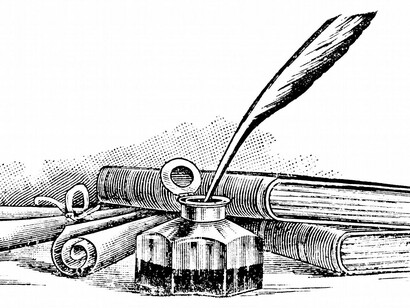 Pluma y tintero