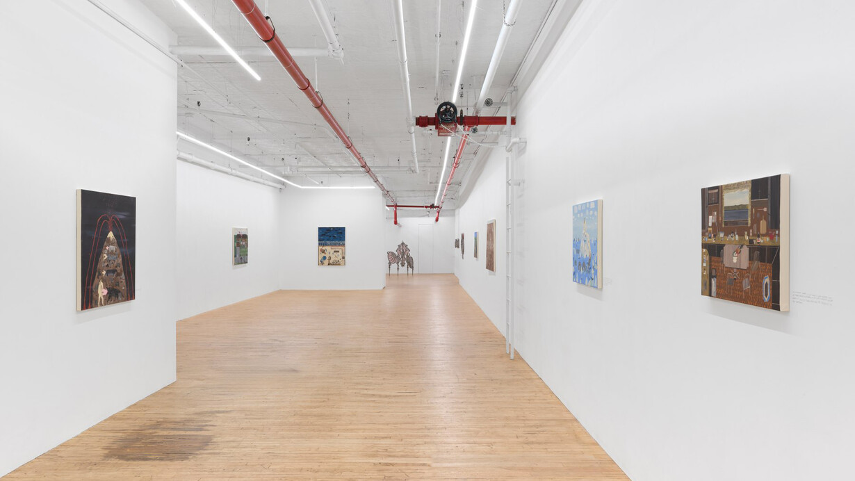 Andrea Joyce Heimer, Served cold, exhibition view. Courtesy of Gaa Gallery