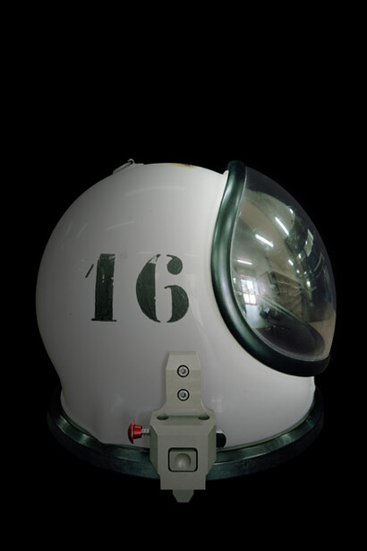 Edgar Martins, Helmet of a SCAPE suit, CSG-Europe’s Spaceport, Kourou (French Guiana), 2014, 2013