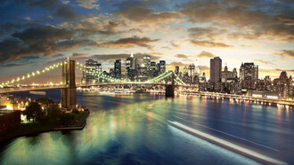 New York City by night