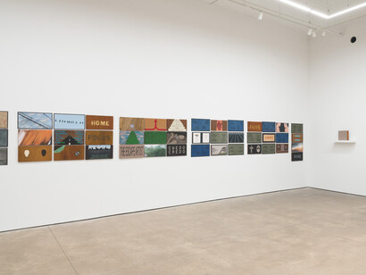 John Kelly, A friend gave me a book, exhibition view. Courtesy of P·P·O·W 