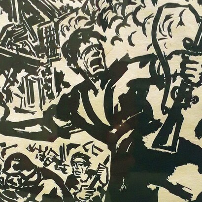 Graphics from the Spanish Civil War, Đorđe Andrejević Kun, 1938